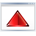 Arrow, window, Fullscreen, red, expand Black icon