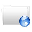 Folder, internet Black icon