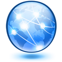 world map DodgerBlue icon