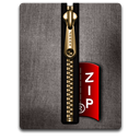 gold, Zip, Black DimGray icon