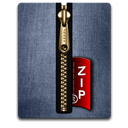 Zip, Blue, gold DimGray icon