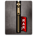 Rar, Black, gold DimGray icon