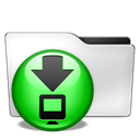 Downloads Black icon