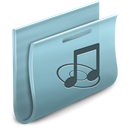 Folder, music LightSteelBlue icon