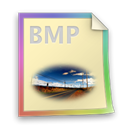 Bmp, paper, File, document Black icon
