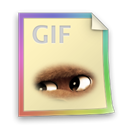 document, File, paper, Gif Black icon