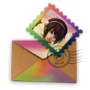 Letter, envelop, Email, mail, Message Black icon