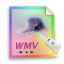 video, paper, File, document, Wmv Black icon