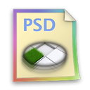 Psd, paper, File, document Black icon