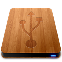 drive, wooden, slick, Usb Peru icon