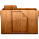 File, paper, glossy, document Sienna icon