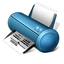 Print, printer Black icon