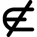 Binary Relations, Set Operators, education, Algebra, symbols, science, mathematics Black icon