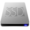 Ssd, drive, remake, slick DarkGray icon