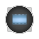 movie, film, video Black icon