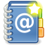 Gnome, read, new, Address, Book, reading SteelBlue icon