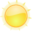 Gnome, climate, weather, Clean, Clear Gold icon