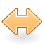 horizontal, Gnome, Object, Flip Black icon