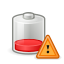 Energy, charge, Caution, Battery, Gnome Black icon