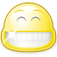 Big, smile, happy, Emoticon, Emotion, Face, Gnome Khaki icon