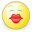 Gnome, Face, kiss Icon