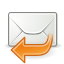 envelop, mail, Sender, Gnome, Email, reply, Letter, Message, Response Black icon