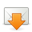 envelop, Import, Message, mail, Email, Letter Black icon