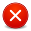 Gnome, no, Process, stop, cancel Red icon