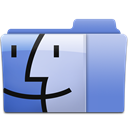 Finder, Folder CornflowerBlue icon