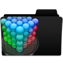 Folder, Server, fcp Black icon