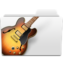 garageband, music, Folder, guitar, Bass Gainsboro icon