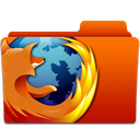 Folder, Firefox, Browser Black icon