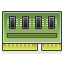 drive, ram, memory, mem DarkGreen icon