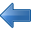Arrow, Blue, previous, Left, Backward, prev, Back SteelBlue icon