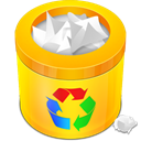 recycle, Full, Bin Gold icon