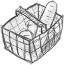 Cart, shopping, E commerce, shopping cart, Basket, Full, webshop, commerce, buy WhiteSmoke icon