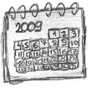 date, Schedule, handdrawn, Calendar DimGray icon