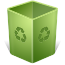 Trash, Blank, recycle bin, Empty OliveDrab icon