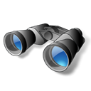 Find, Binoculars, seek, search Black icon
