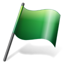 flag, green Black icon