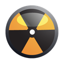 Biohazard, nuclear, danger Black icon