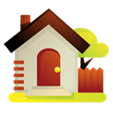 house, garden, homepage, Building, Home Black icon