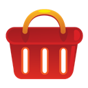 shoppingbasket, shopping basket, E commerce Firebrick icon
