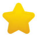 bookmark, Favourite, star Gold icon