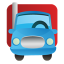 transportation, transport, vehicle, truck, Lorry, Automobile Black icon