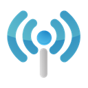 wireless, signal, Wifi, gprs, radio Black icon