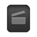 File, paper, video, document Black icon