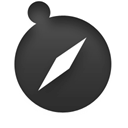 safari, Browser Black icon