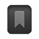 File, document, paper, bookmark Black icon