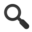 Find, seek, search Black icon